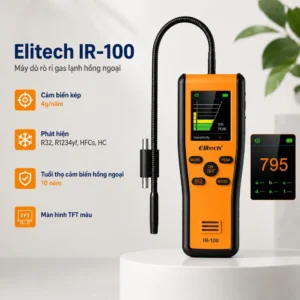 Tổng quan về máy dò rò rỉ gas lạnh hồng ngoại Elitech IR-100