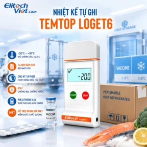 Tổng quan về nhiệt kế tự ghi Temtop LogEt6