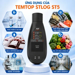 Ứng dụng của bộ ghi dữ liệu nhiệt độ dùng 1 lần Temtop STLog ST5