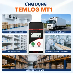 Ứng dụng máy đo nhiệt độ tự ghi Elitech TemLog MT-1
