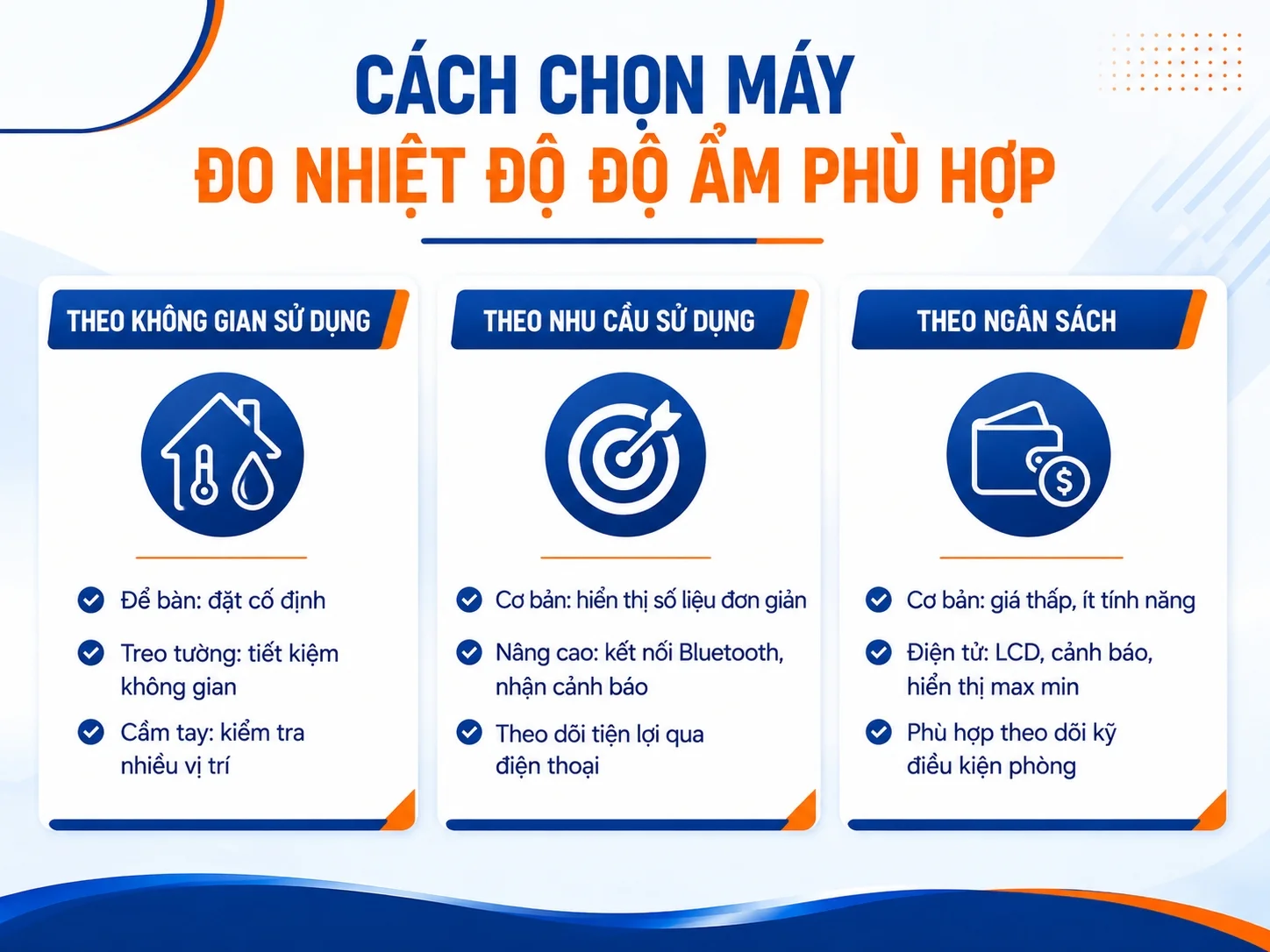 Cách chọn máy đo phù hợp với nhu cầu