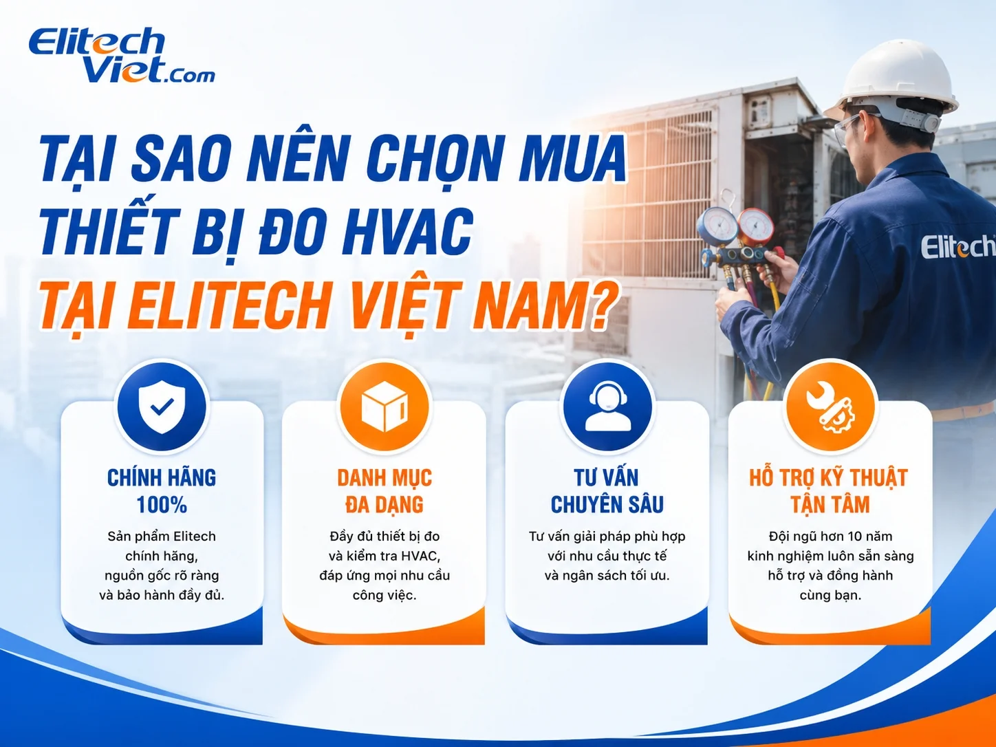 Chọn mua thiết bị đo HVAC tại Elitech Việt Nam