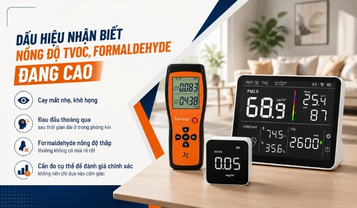 Dấu hiệu nhận biết nồng độ TVOC Formaldehyde cao