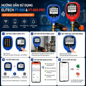 Hướng dẫn sử dụng Elitech PT-500 & PT-800 Pro