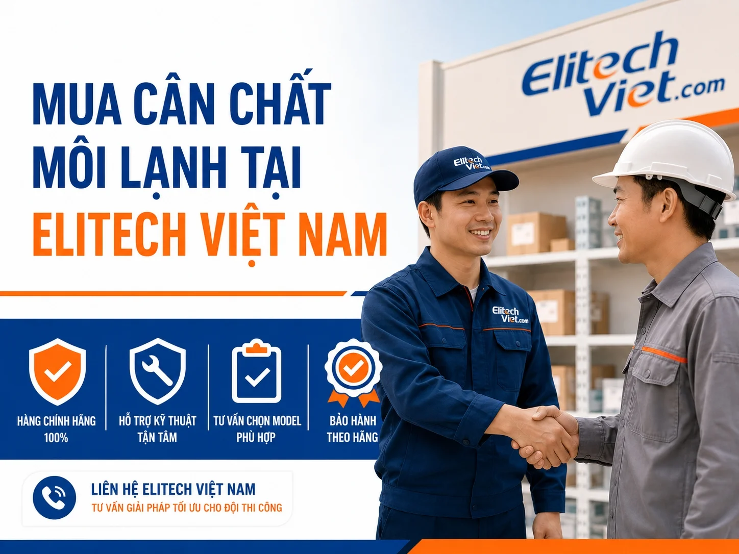 Mua cân chất môi lạnh tại Elitech Việt Nam