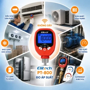 Ứng dụng Elitech PT-800 trong hệ thống lạnh