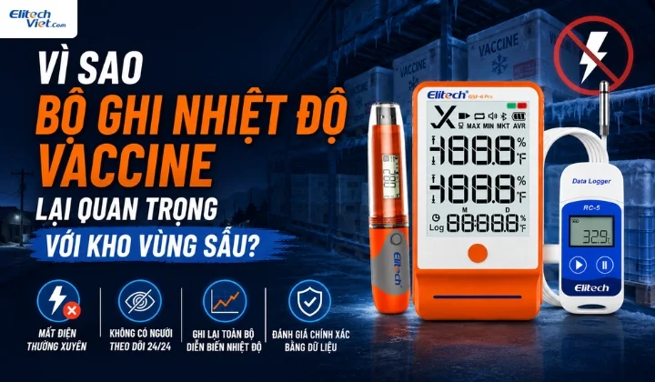 Bộ ghi nhiệt độ Vaccine kho vùng sâu