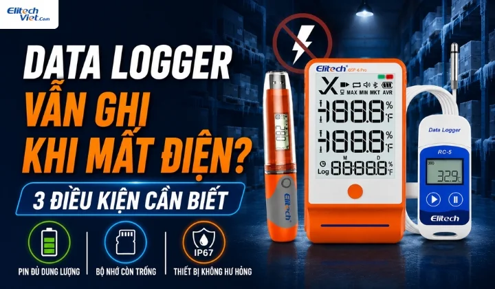 Data logger vẫn ghi khi mất điện 3 điều kiện