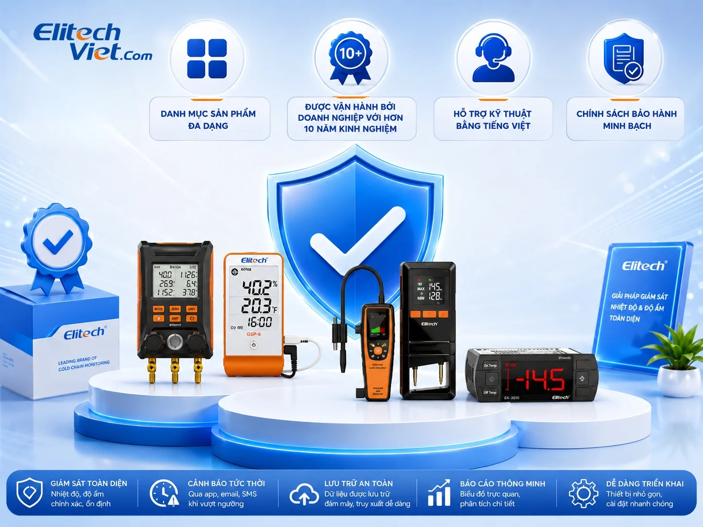 Sản phẩm tại Elitech Việt Nam chính hãng, chất lượng