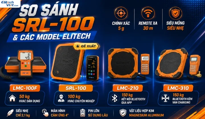 So sánh Elitech SRL 100 và các model Elitech khác