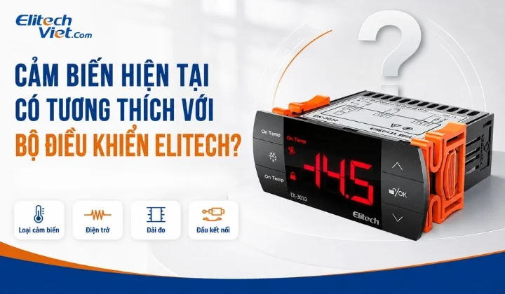 Cảm biến nhiệt độ tương thích bộ điều khiển Elitech