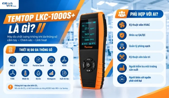 Temtop LKC-1000S+ là gì? Thông số đo và đối tượng sử dụng