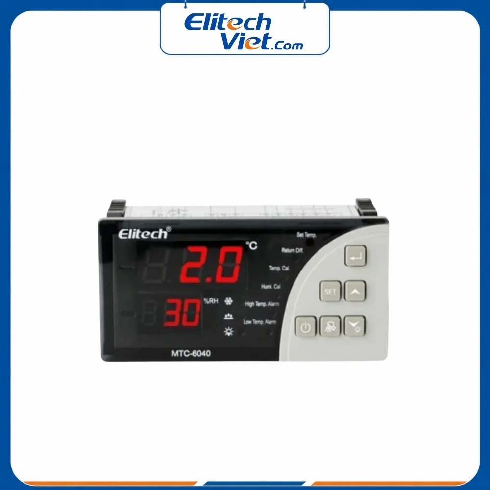 Bộ điều khiển nhiệt độ và độ ẩm Elitech MTC-6040