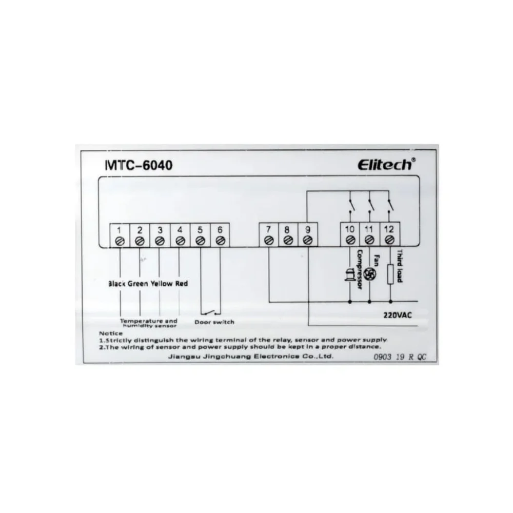 Bộ điều khiển nhiệt độ và độ ẩm Elitech MTC-6040 giá tốt