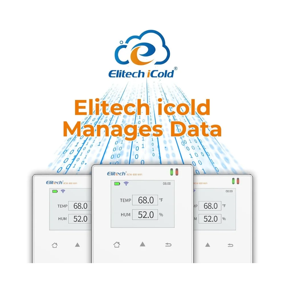 Bộ ghi nhiệt độ độ ẩm Wi-Fi Elitech RCW-800 icold