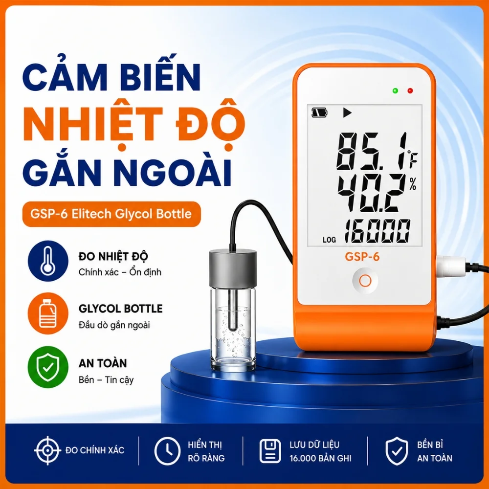 Cảm biến nhiệt độ gắn ngoài Elitech GSP-6