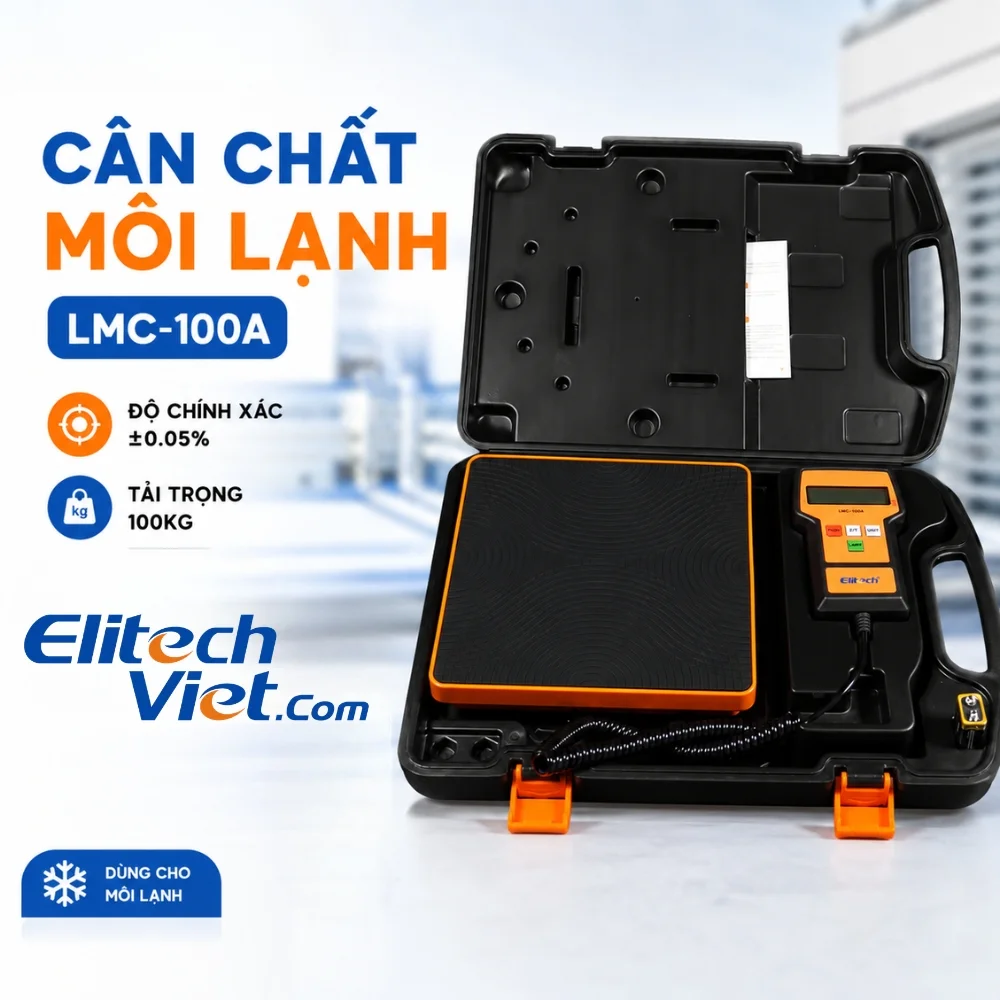 Cân chất môi lạnh Elitech LMC-100A thiết kế nhỏ gọn