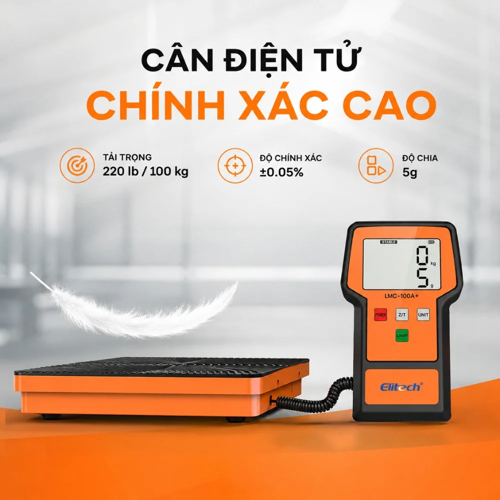 Cân điện tử độ chính xác cao Elitech LMC-100A+