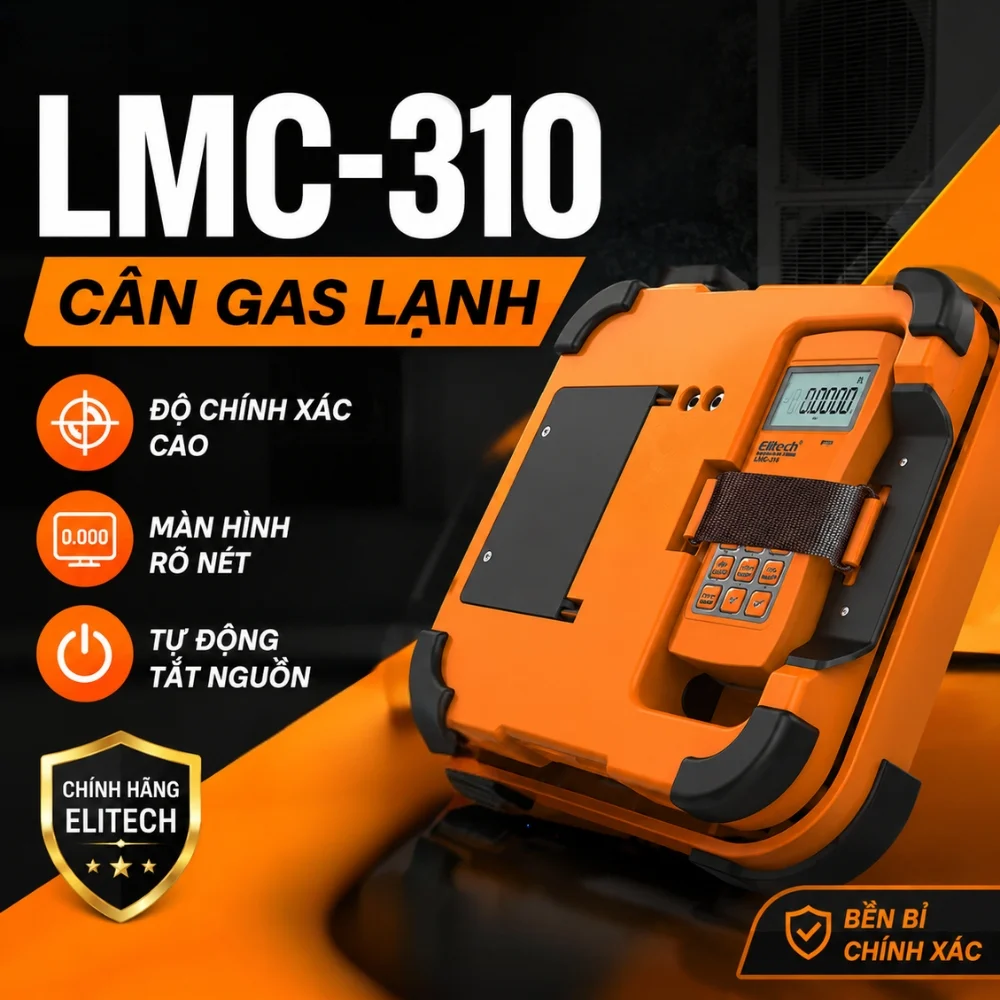 Cân nạp gas lạnh Elitech LMC-310 màn hình LCD