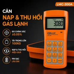Cân nạp và thu hồi gas lạnh Elitech LMC-300A bàn phím điều khiển