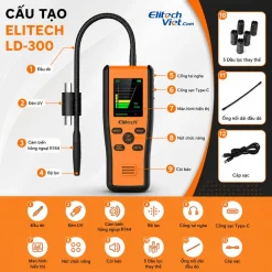 Cấu tạo máy dò rò rỉ CO2 Elitech Inframate C