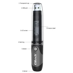 Cấu tạo nhiệt ẩm kế tự ghi Temtop TemLog20H