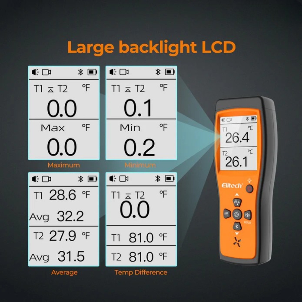 Đặc điểm máy đo nhiệt độ 2 kênh kiểu K Elitech ICT-220