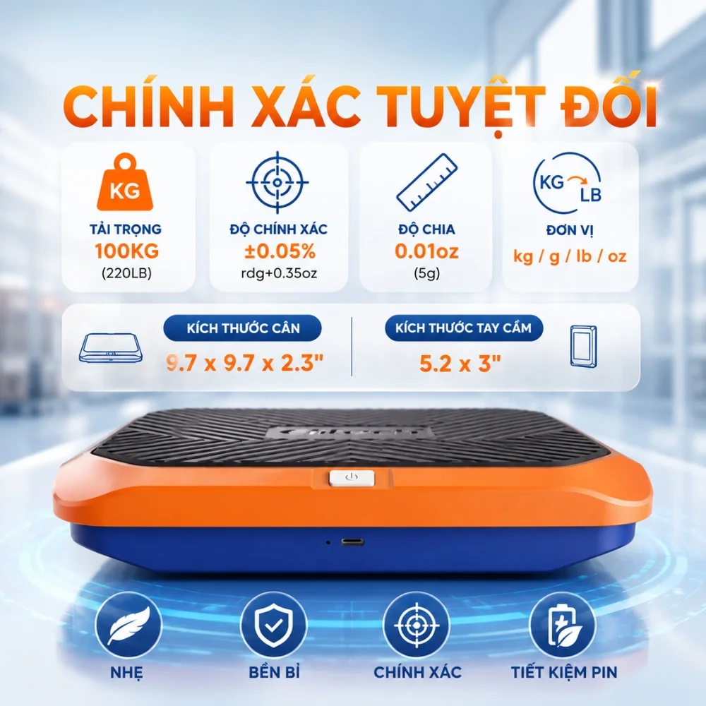 Độ chính xác của cân chất môi lạnh Elitech SRL-100