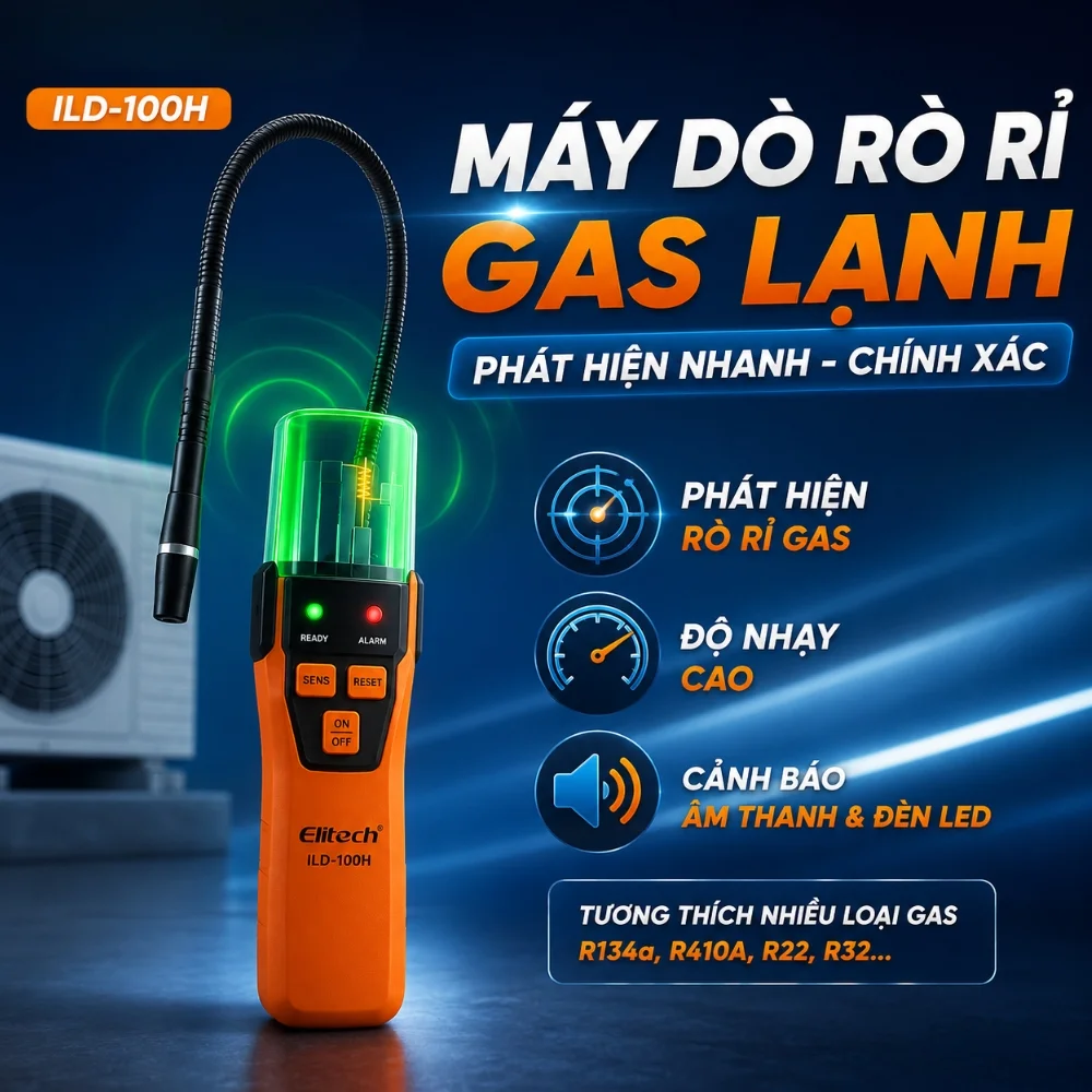 Độ nhạy máy dò Elitech ILD-100H