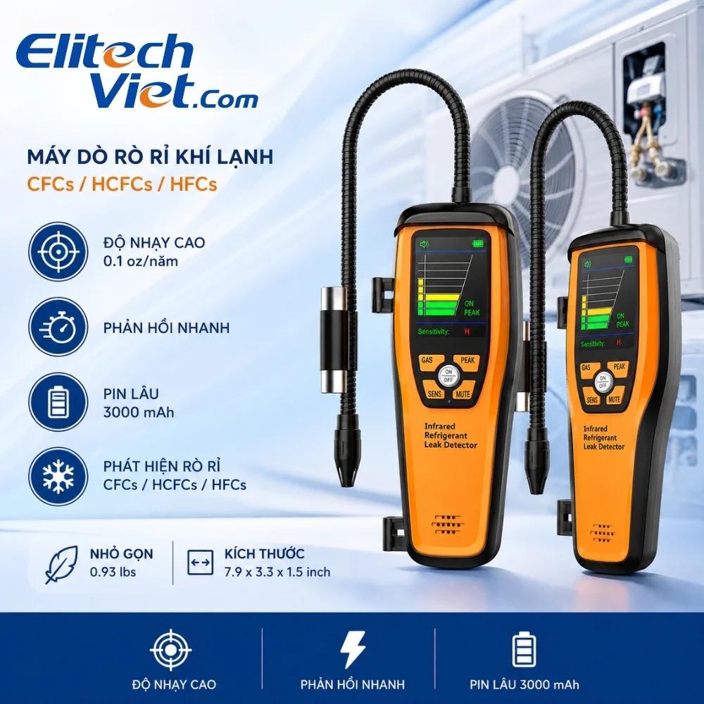 Đo rò rỉ môi chất lạnh Elitech ILD-300