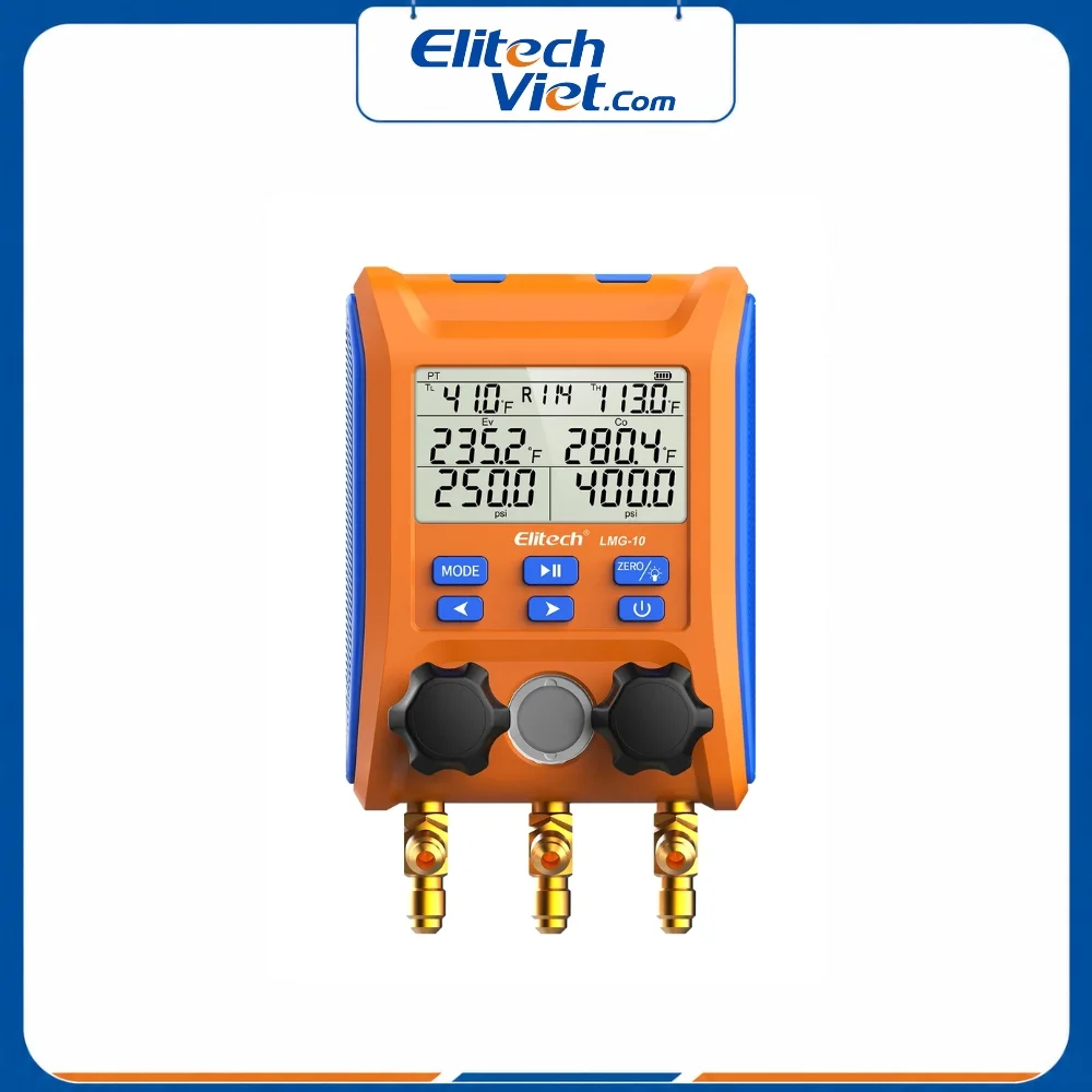 Đồng hồ đo áp suất ga lạnh Elitech LMG-10