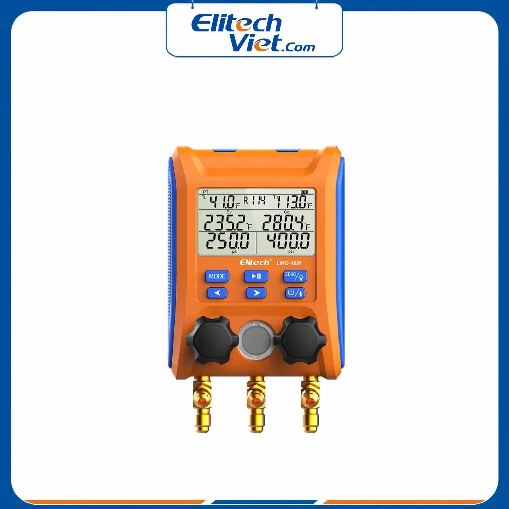 Đồng hồ đo áp suất ga lạnh Elitech LMG-10W