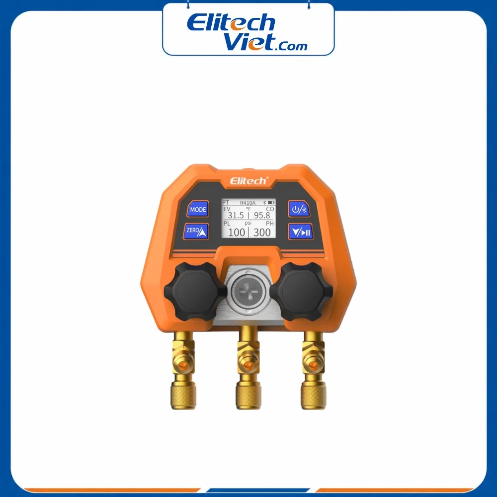 Đồng hồ đo áp suất nhiệt độ AC đa dạng Elitech DMG-4B