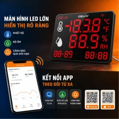 Elitech DR-230 kết nối Bluetooth theo dõi từ xa