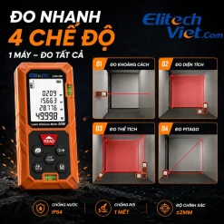 Elitech LDM-50D hỗ trợ 4 chế độ đo khoảng cách
