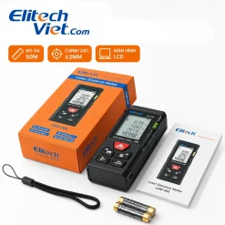 Bộ sản phẩm máy đo khoảng cách Laser Elitech LDM-50S