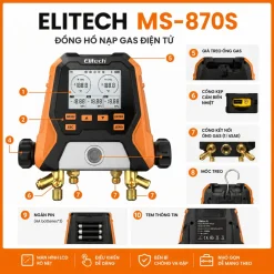 Bộ phụ kiện đi kèm đồng hồ đo điện Elitech MS-870S