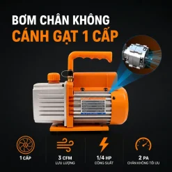 Elitech NVP-3 sử dụng bơm cánh gạt một cấp