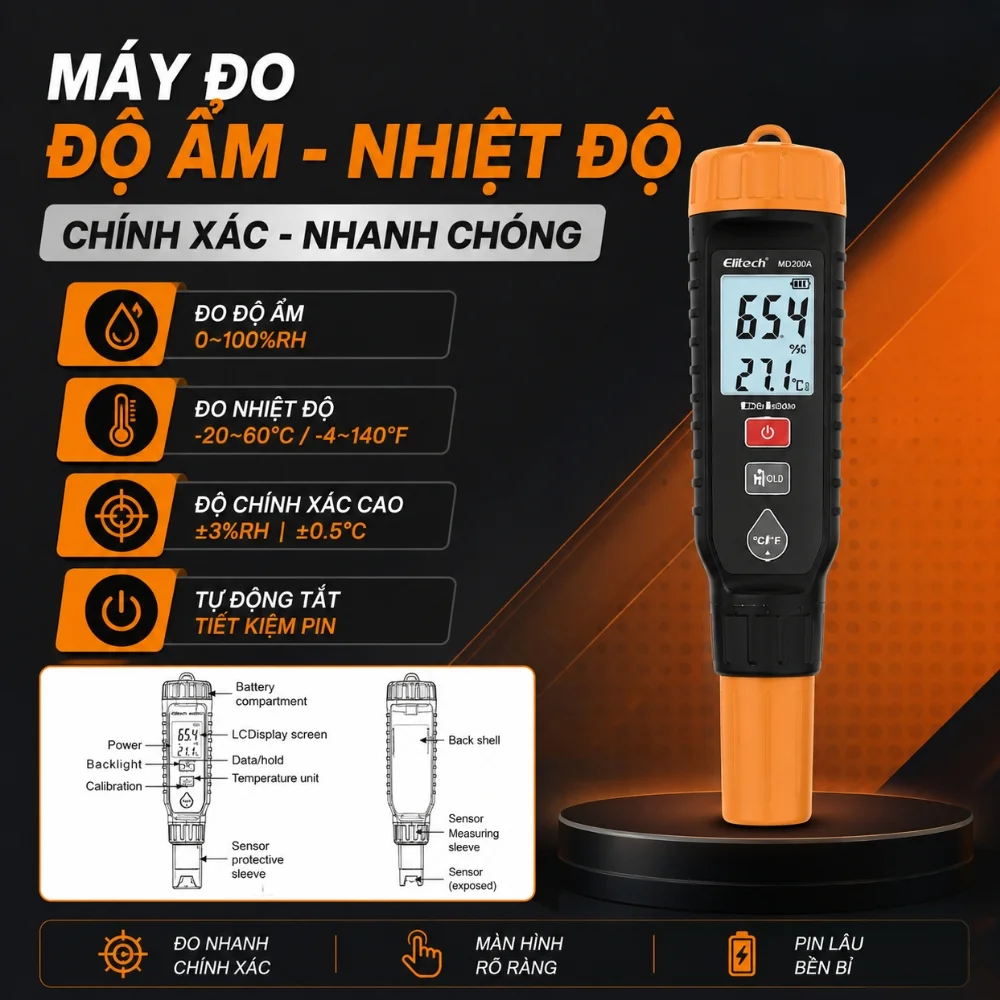 Elitech PHM-230 đo độ ẩm và nhiệt độ