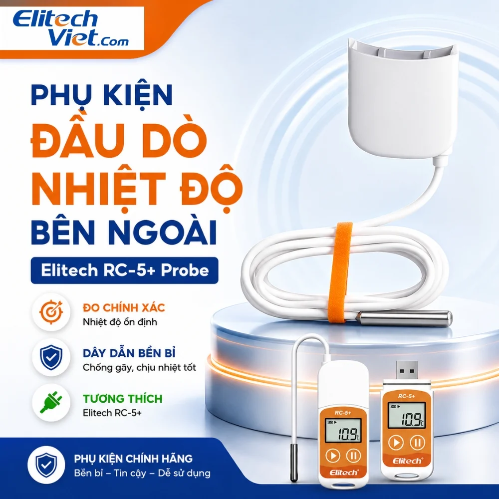 Đầu dò nhiệt độ bên ngoài dành cho Elitech RC-5+ Probe