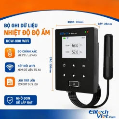 Elitech RCW-800 quản lý dữ liệu trên nền tảng Cloud