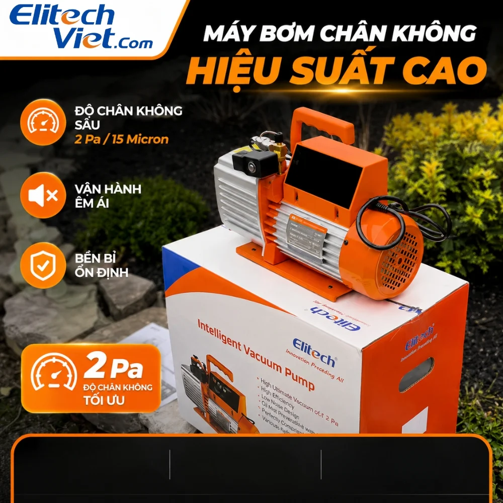 Bộ sản phẩm máy bơm chân không Elitech SVP-7