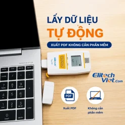Elitech Tlog 100E kết nối máy tính để quản lý dữ liệu