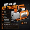 Thông số kỹ thuật của máy bơm chân không Elitech V Series