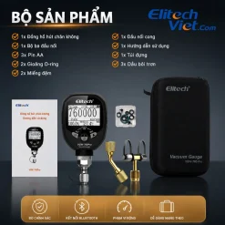 Bộ phụ kiện đi kèm đồng hồ đo chân không Elitech VGW-760Pro