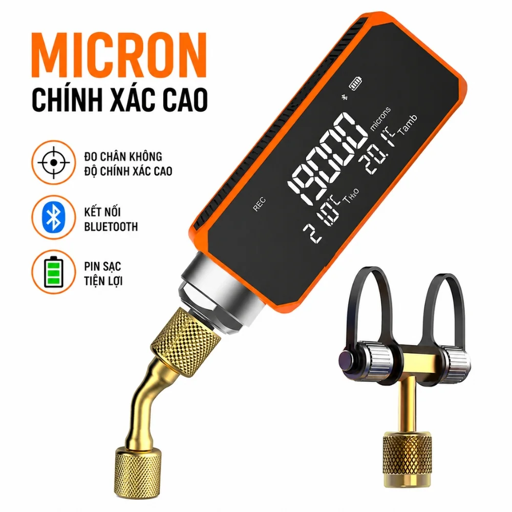 Elitech VGW-mini đo chân không với độ chính xác cao
