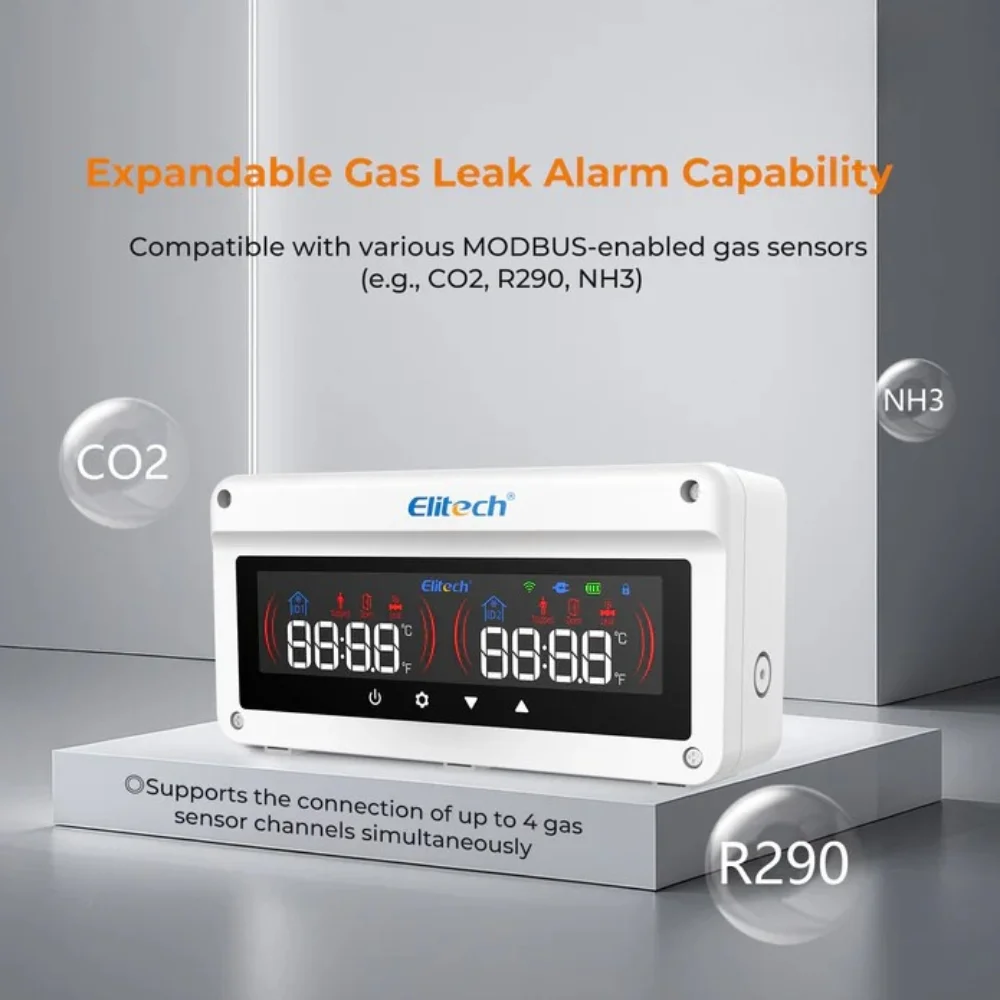 Hệ thống cảnh báo kho lạnh đa chức năng Elitech EAB-80-01 chính hãng