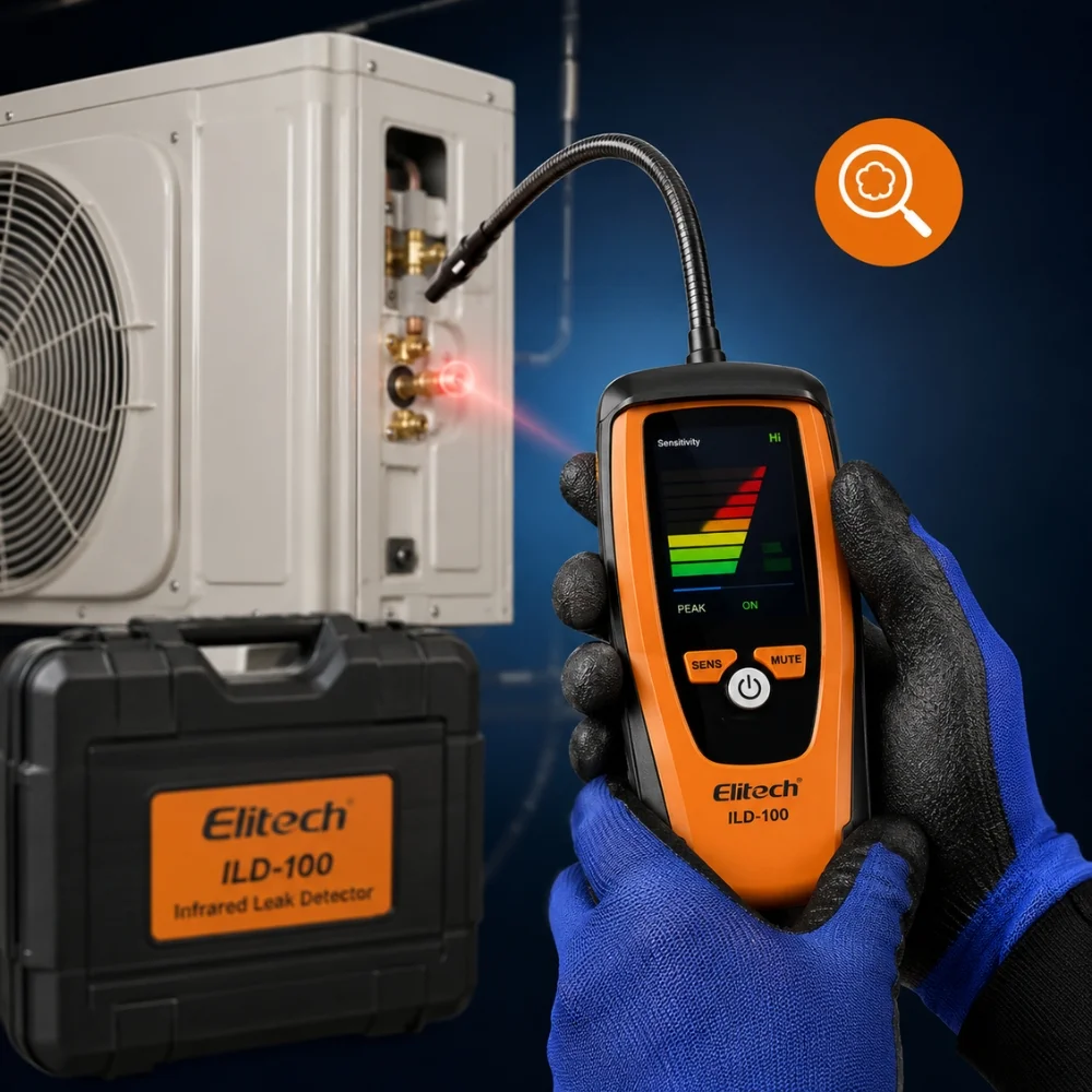 Kiểm tra rò rỉ gas lạnh Elitech ILD-100