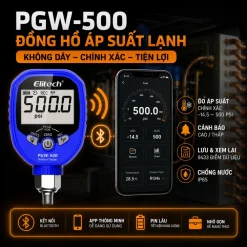 Máy đo áp suất chất môi lạnh Elitech PGW-500 HVAC đo gas lạnh
