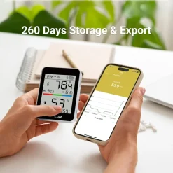 Máy đo nhiệt độ, độ ẩm Bluetooth Temtop T1 chính hãng